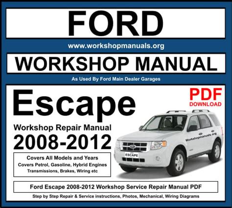 Ford Workshop Service and Repair Manuals > Escape 2WD L4 